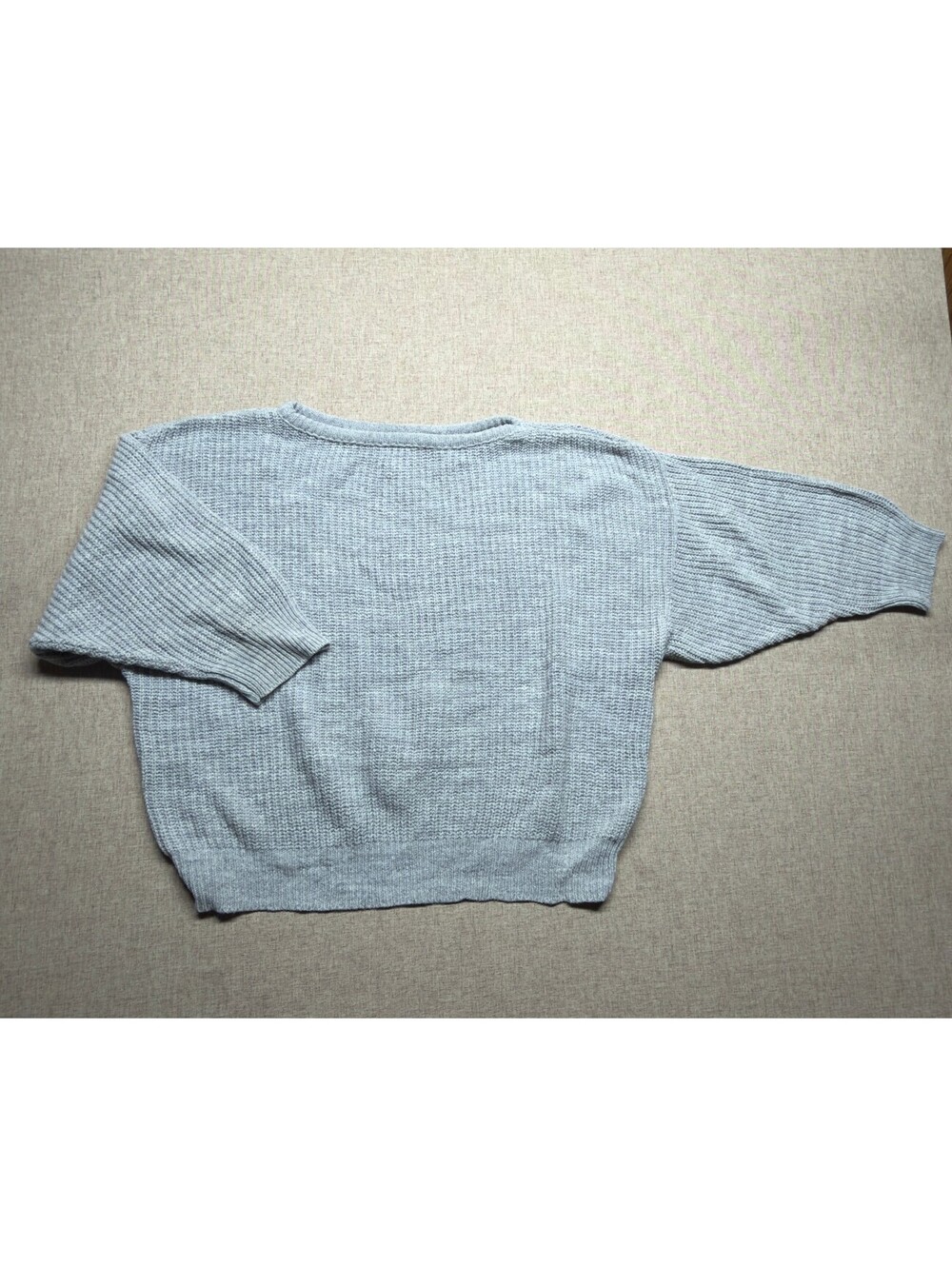 Vintage Garland Gray Sweater Womens Oversized Dolman Batwing Made USA 80s 90s